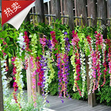装饰花藤藤条藤蔓仿真花花藤串装饰藤条豆瓣花藤绿叶藤条假花装饰